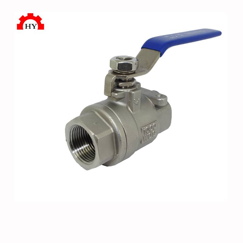 Stainless Steel Hose Full Bore Trunnion Gas Pipeline 2pc Ball Valve